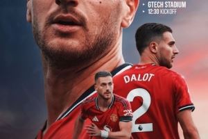 能否连胜？达洛特晒海报预热本轮曼联vs布伦特福德