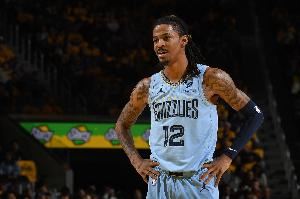 莫兰特媒体日称新赛季想打满82场 结果训练营扭伤脚踝每周观察