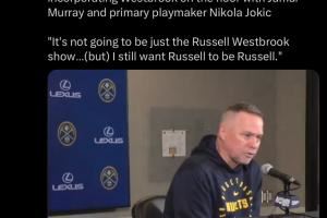 套话还是真心的😂？网友晒截图：所有的教练都让威少做自己...