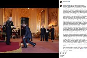 50岁终于封爵！贝克汉姆：难以言喻，感谢妻子28年相伴感谢所有人